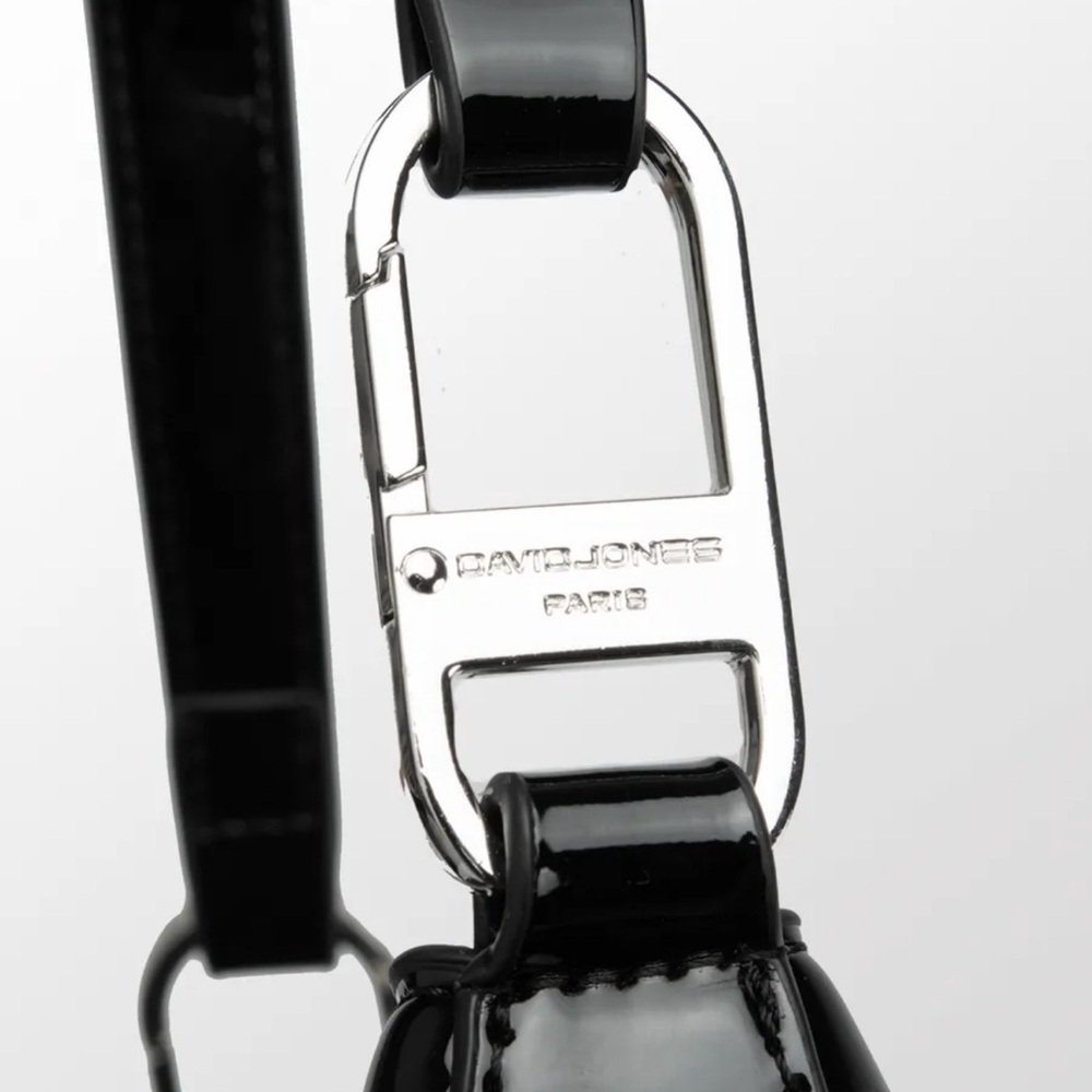 Patent Chic Black Shoulder Bag - Picture 6 of 8